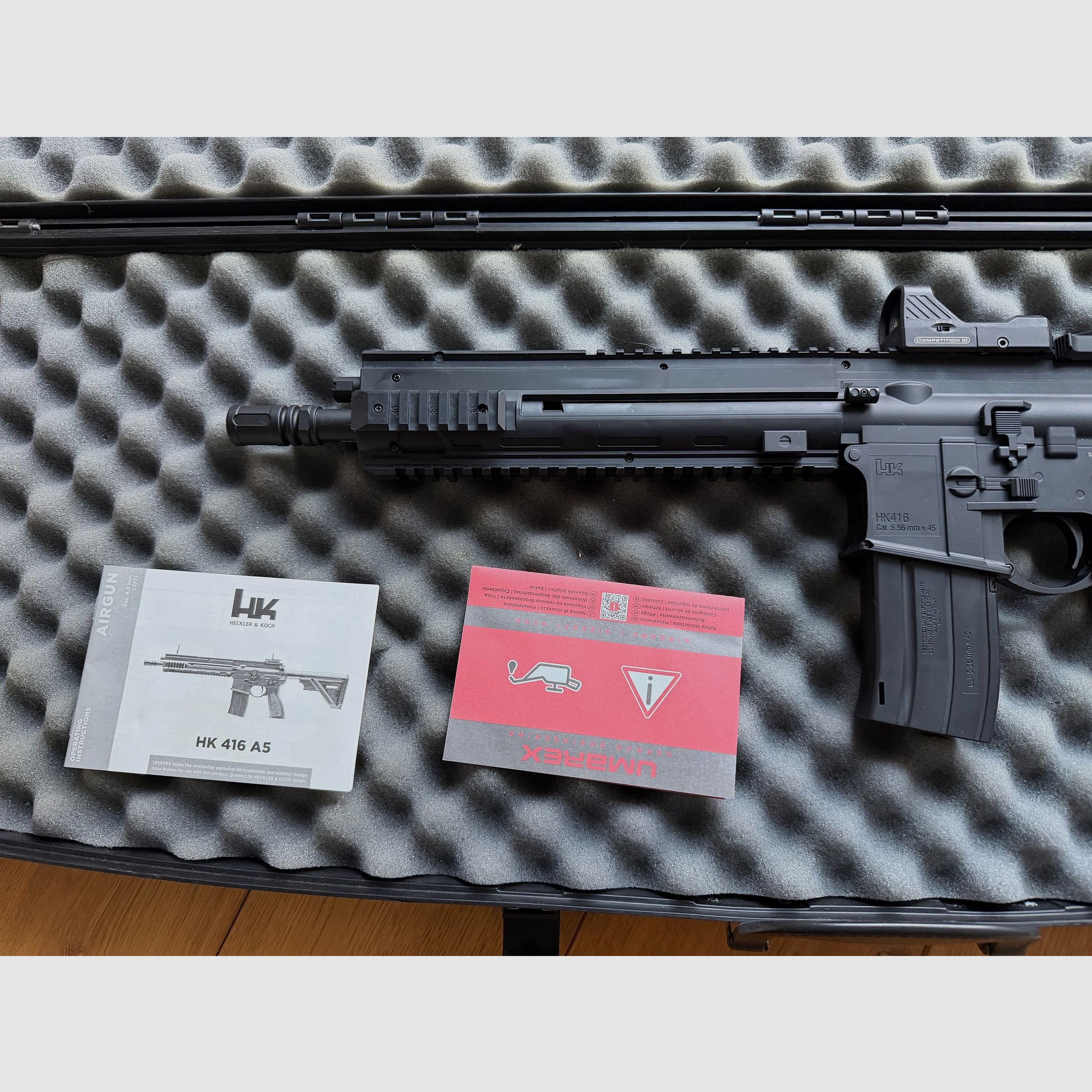 Heckler & Koch HK416 A5 kal. 4,5 mm staal BB Co2 | inclusief wapenkoffer | als nieuw