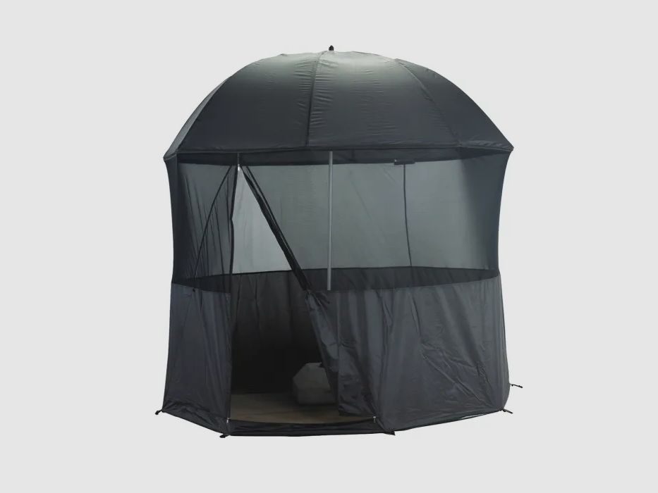 Tenda a ombrello Behr - diametro 2,5 m - rete anti-insetti 360° - verde scuro