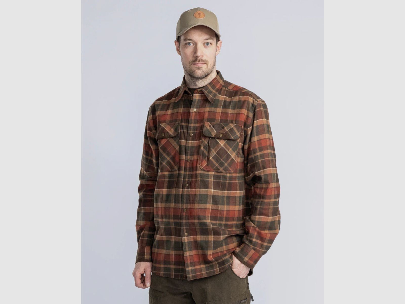 PINEWOOD Prestwick Exclusiv Shirt D.Green/Terracotta