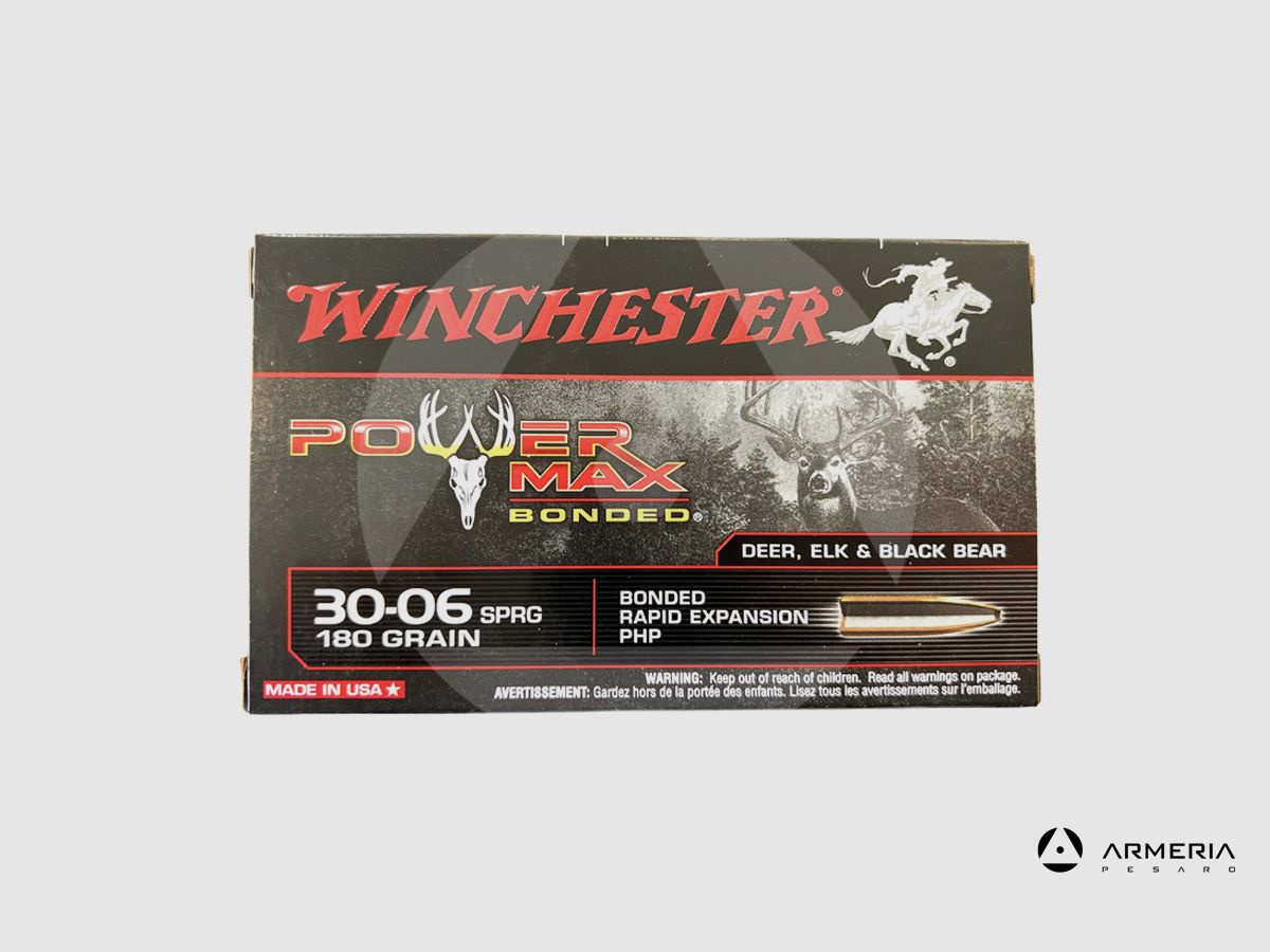 Winchester Power Max Bonded Kaliber 30-06 Springfield 180 Grain – 20 Patronen, Bild 1 von 2