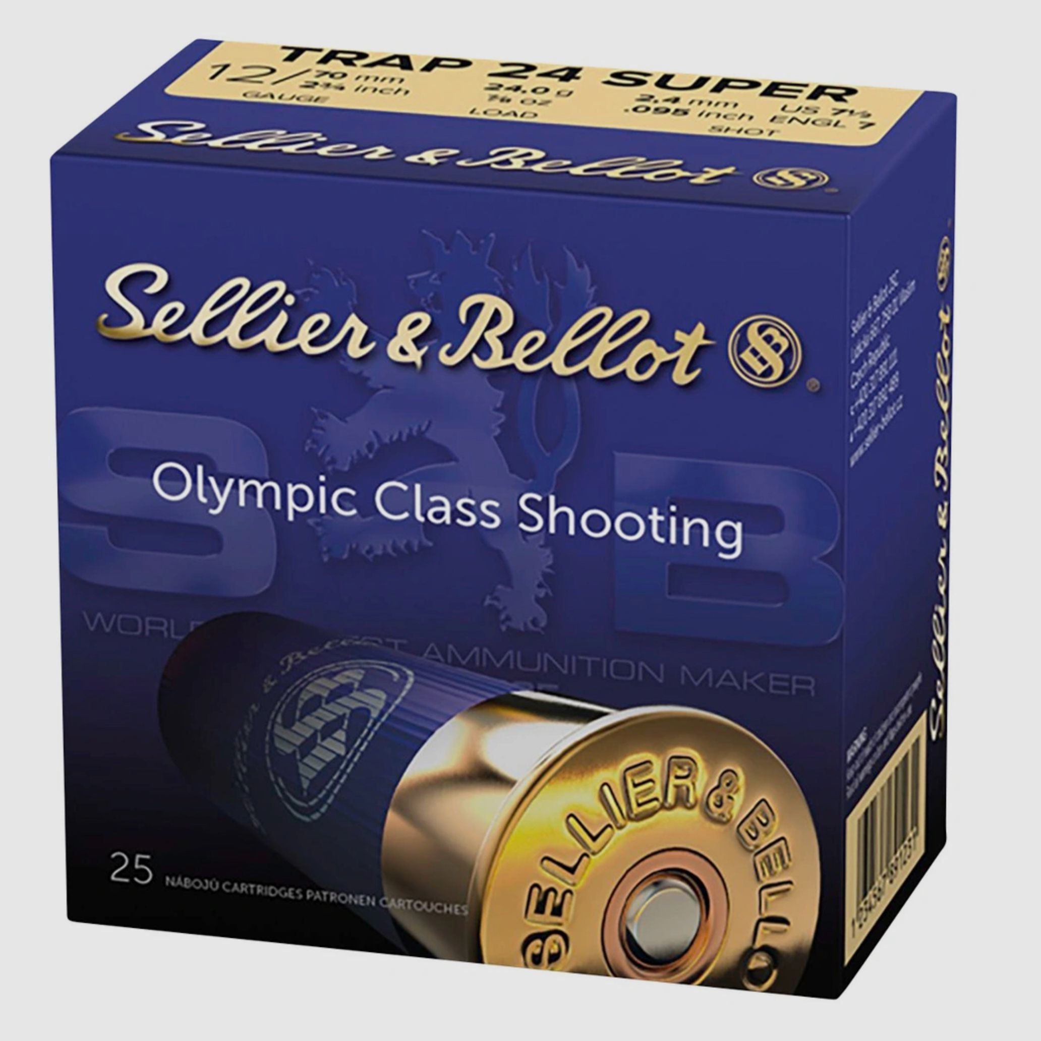Sellier & Bellot 107475 12/70 Super Trap 2,4mm 24g Trapmunition