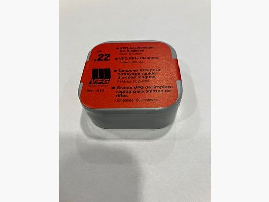 Pulitore per canne VFG per armi lunghe in calibro .22lr. 80 pz.