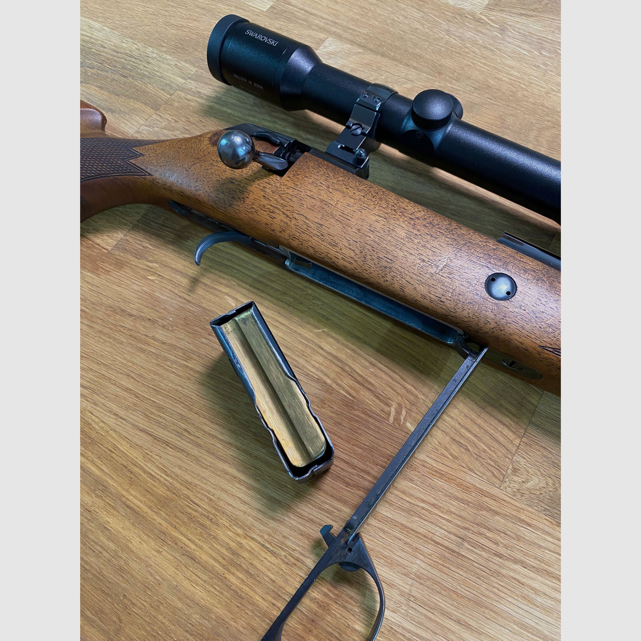 Voere Titan II bolt-action rifle caliber 7x64 with Swarovski Habicht 8x56 scope
