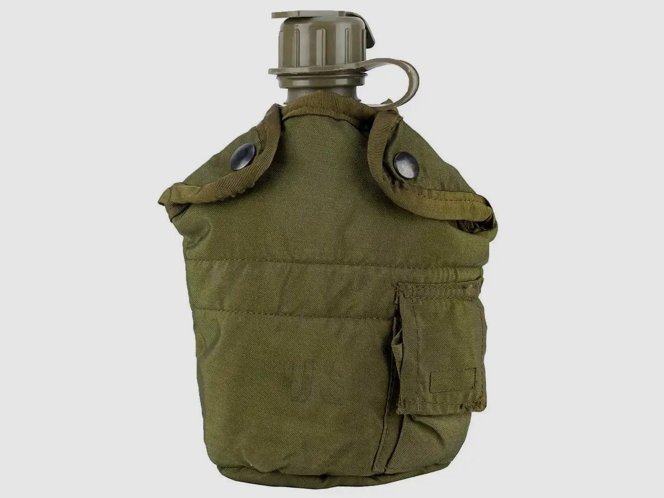US Army US canteen 1 qt. with cover olive used