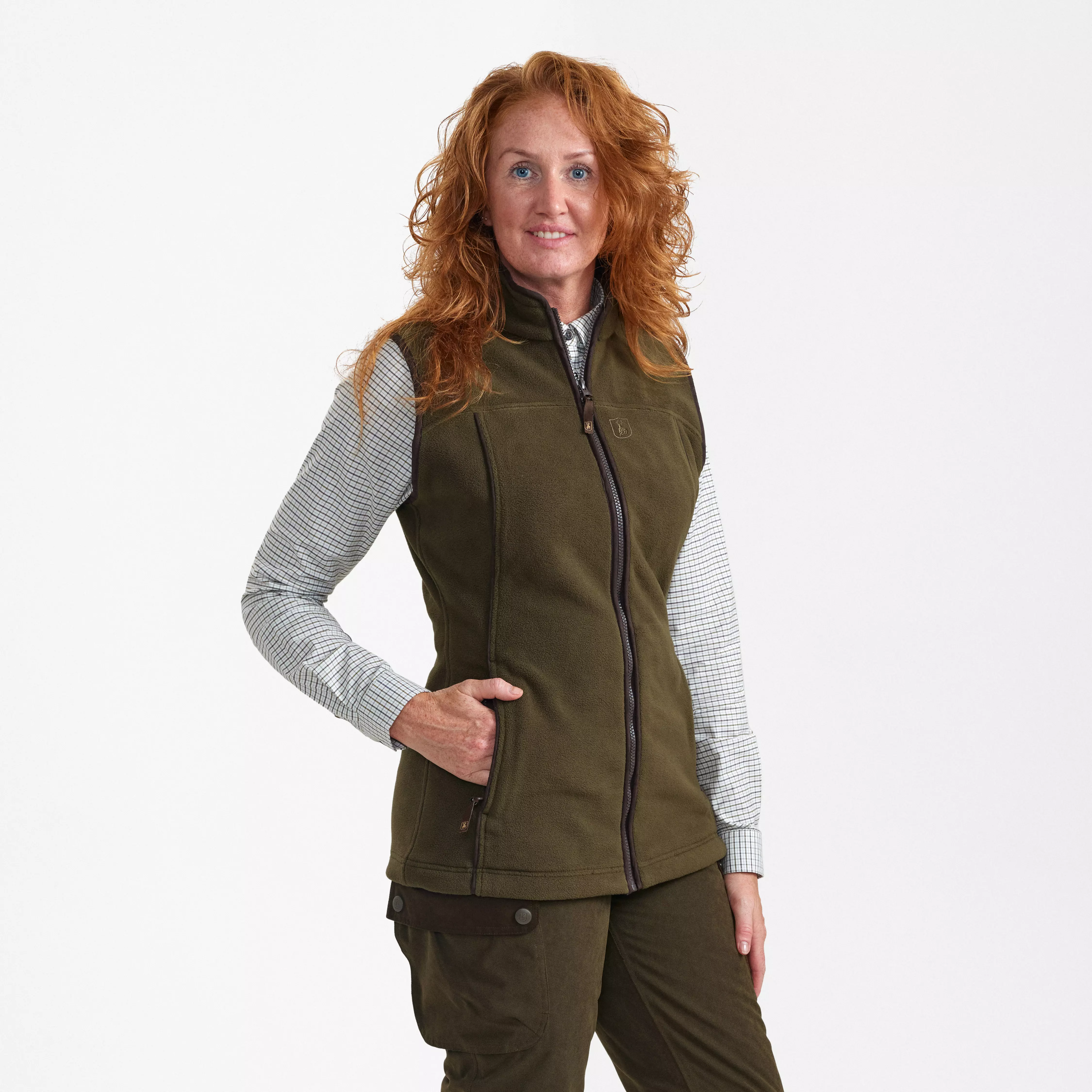 Lady Eagle chaleco polar - Tarmac Green, imagen 1 de 5