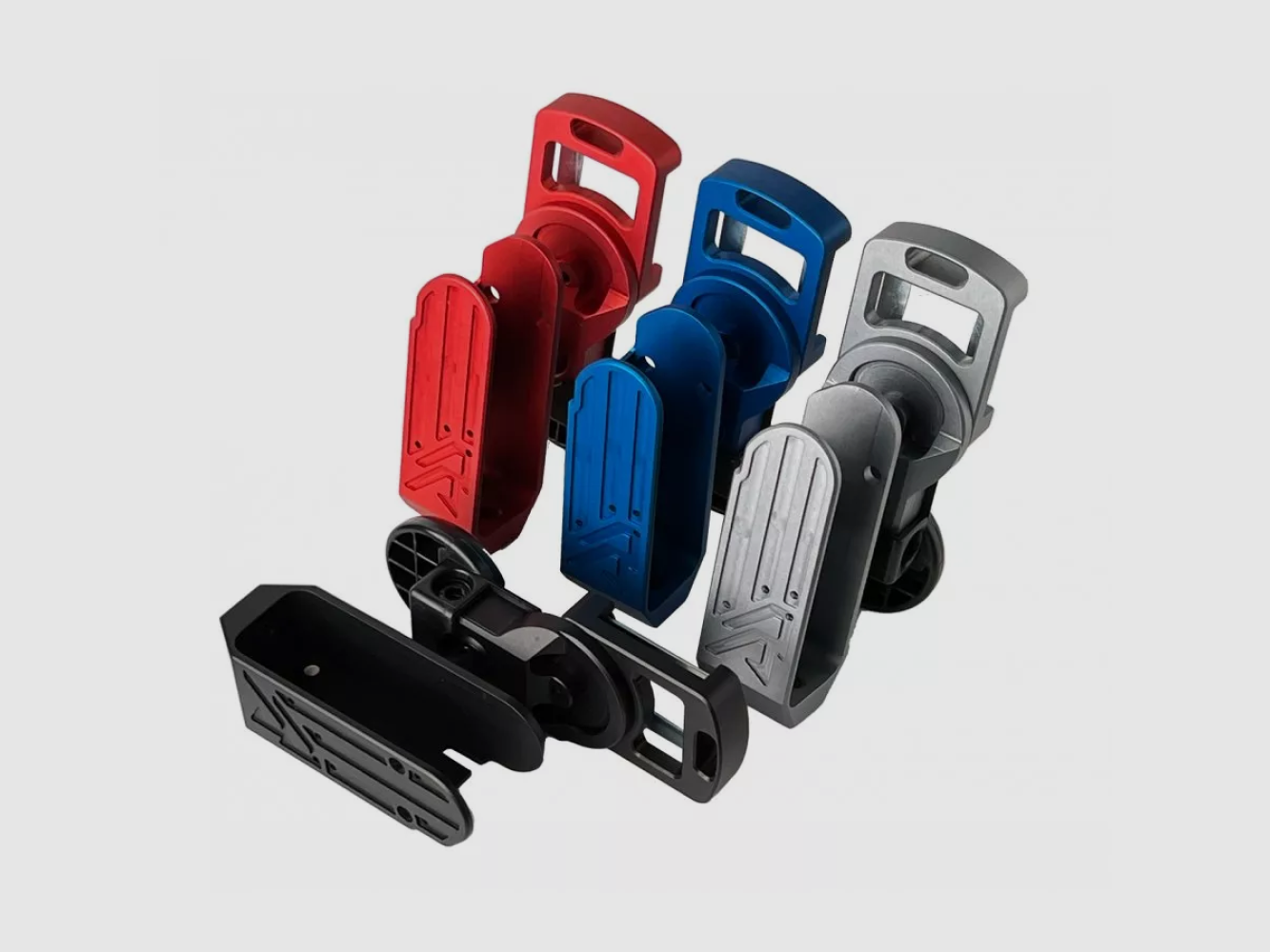 DAA Flex Holster RH Assemblaggio in Alluminio (senza blocco inserto e rivestimento) Cerakote - Polar Blue H-326