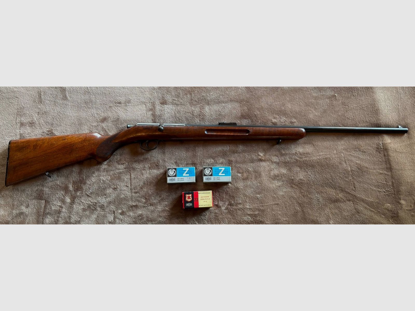 Repetierbüchse 22 Long Rifle Simson&Co Suhl Rarität offene Visierung