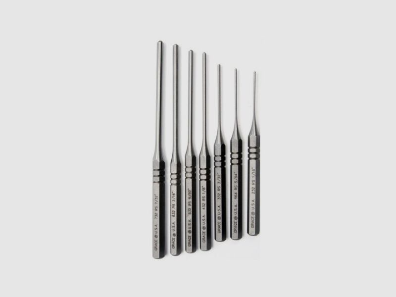 7 Stahlstifte Rund Gunsmith