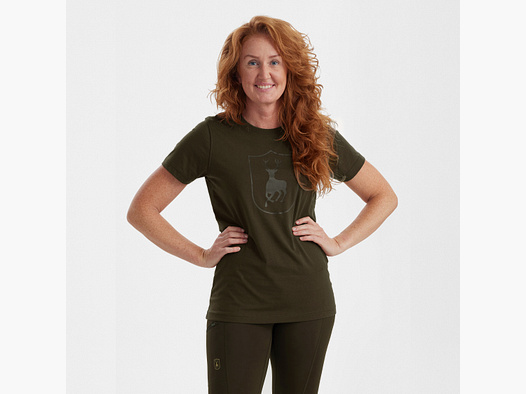 Dames Logo T-Shirt - Fallen Leaf - Damesmaat: 38