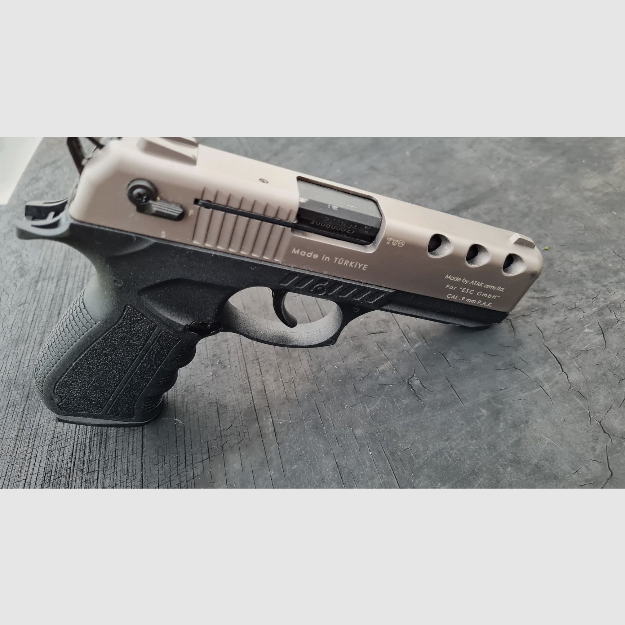 Zoraki 4918 Titan, 9mm P.A.K. PTB 1050