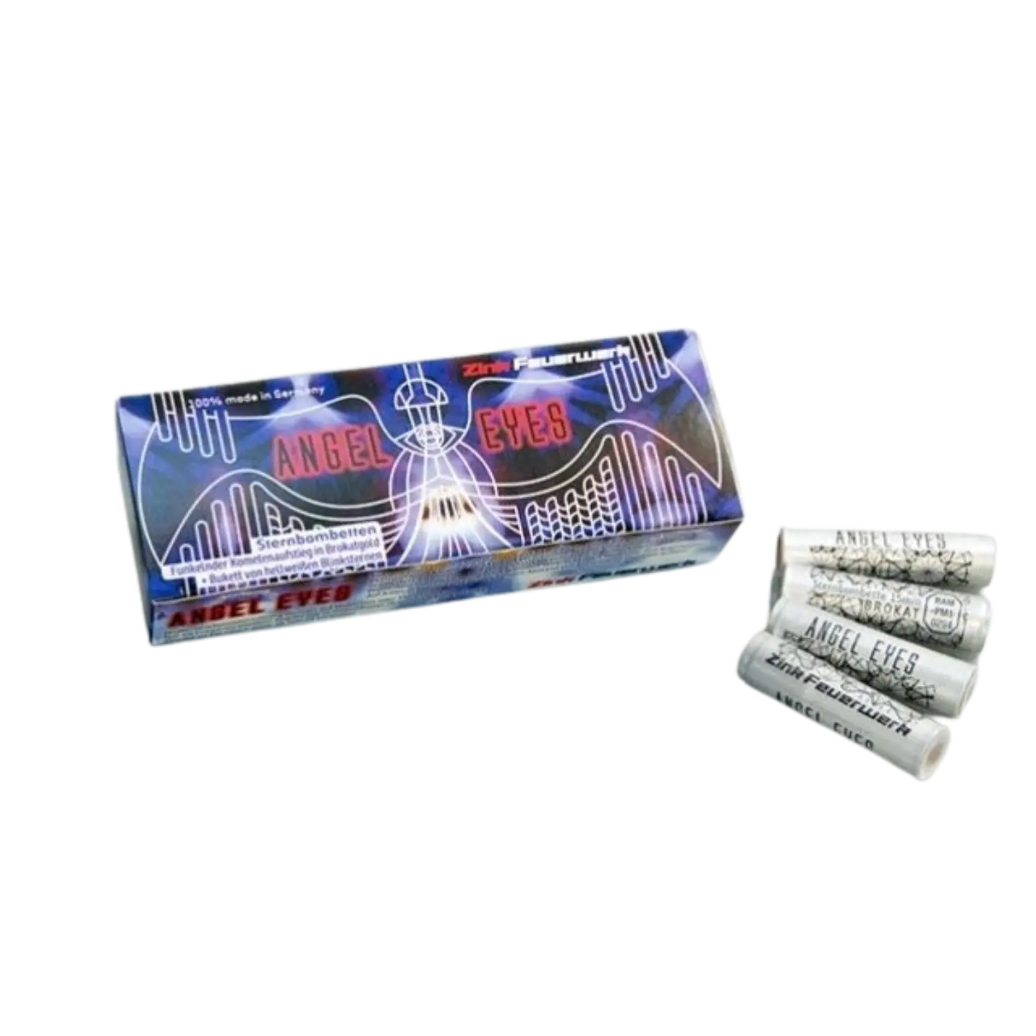 Zink Angel Eyes 20-pack pyrotechnische raketten met wit knipperende sterren