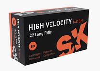 SK HIGH VELOCITY MATCH .22LR 2.59g 40gr 50pcs.