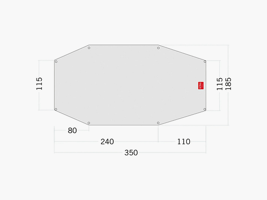 Tatonka Zeltunterlage Floor Sheet PE Arctis 3 weiß