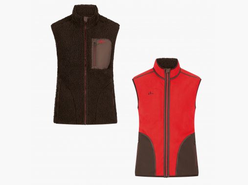 il Lago Prestige Teddyfleece Gilet Uomo (Marrone/Rosso) | 2XL