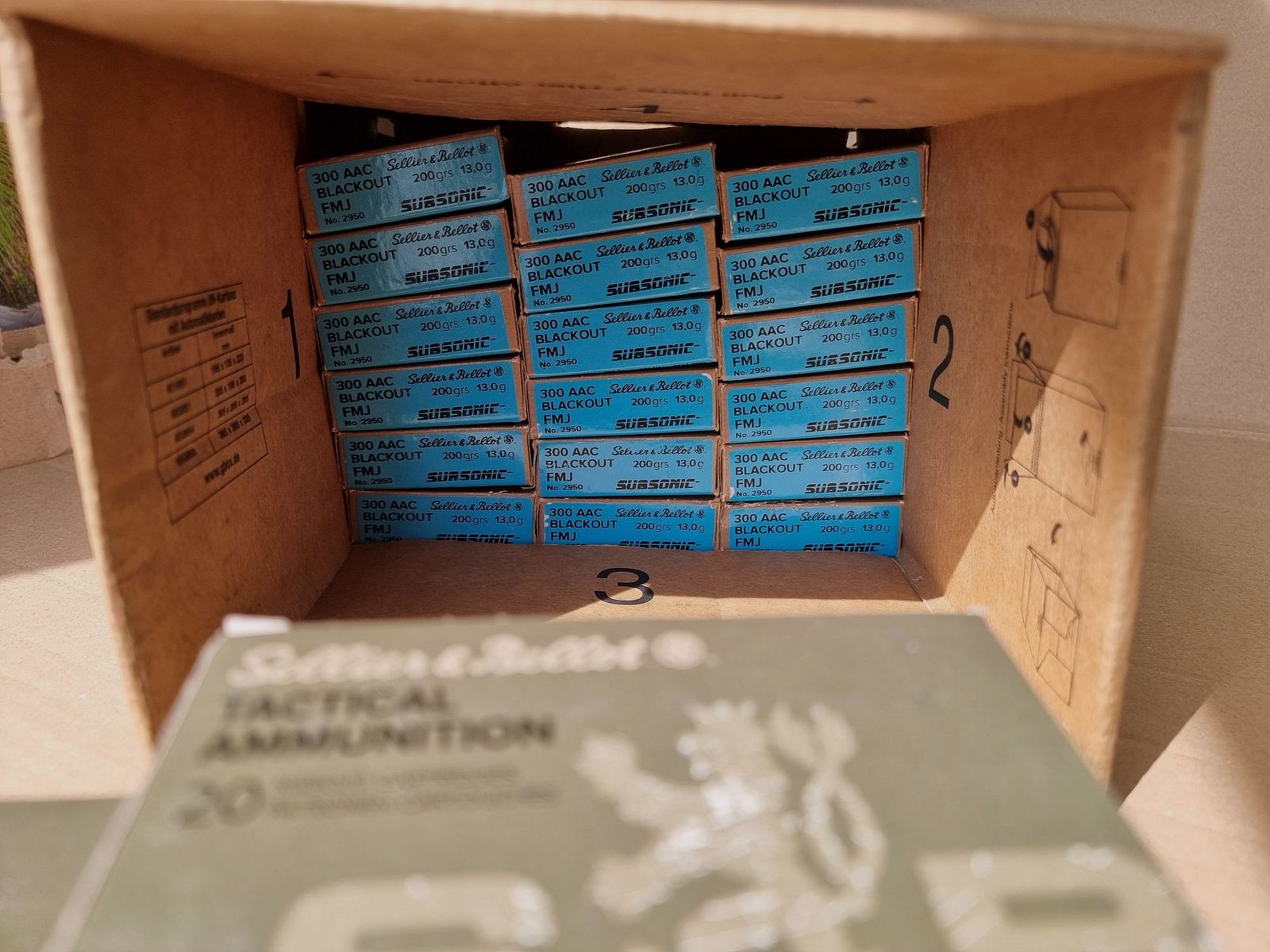 Munition .300 AAC Blackout Subsonic S&B FMJ 200gr und Hornady Sub-X 190gr - 680 Schuss