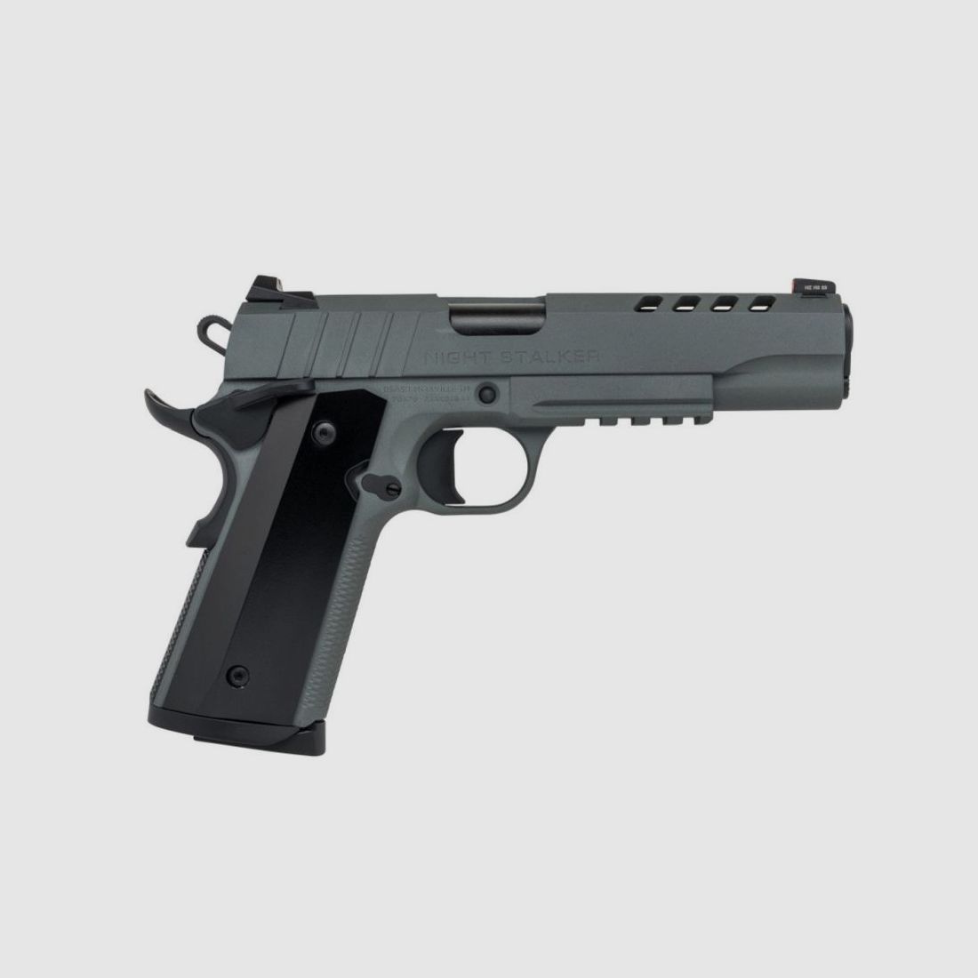 Pistola Tisas PC1911 Night Stalker cal. .45ACP, grigia, 8 colpi, canna da 5"