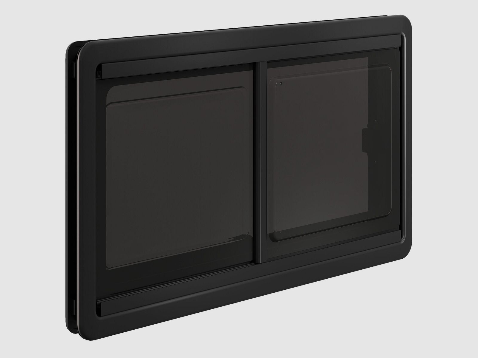 Sliding window S10, 700 x 400 mm black inner frame, image 1 of 2