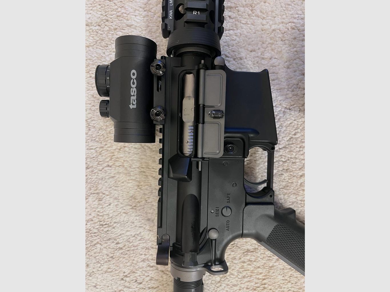 KWA LM4 RIS GBB – Neuwertig mit Red Dot, Tasche & Zubehör