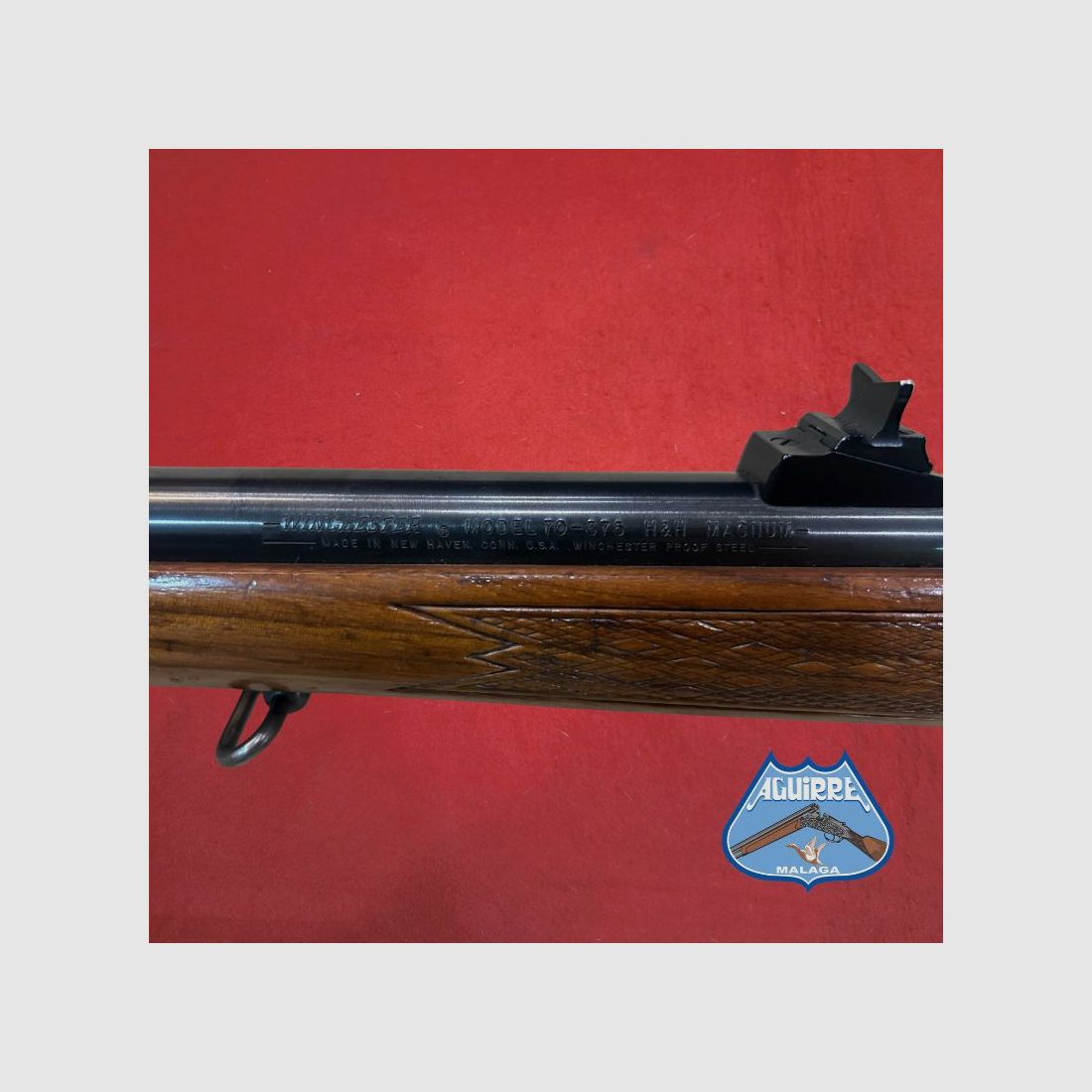 Winchester Mod 70 .375 H&H Gewehr + Apel Montage + Zielfernrohr, Bild 3 von 11