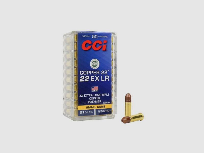 CCI COPPER-22 - .22 EX LR - 50 SCHUSS - POLYMER