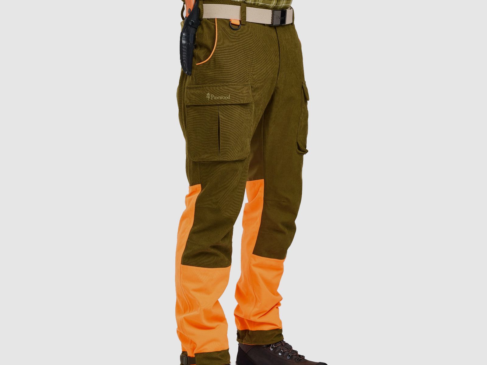 Pinewood Furudal broek 5919 OliveGr/Orange C58, afbeelding 5 van 5