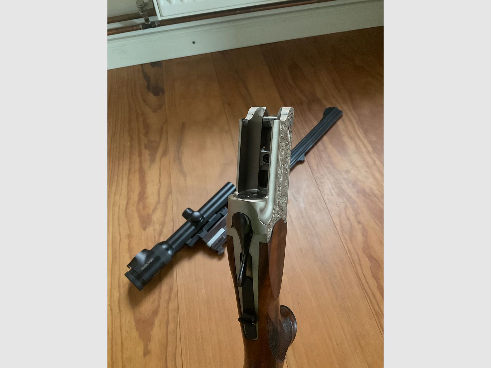 Heym 26 B Artemis 8x57 IRS Swarovski Z6i 1-6x24 fucile doppia canna Bock