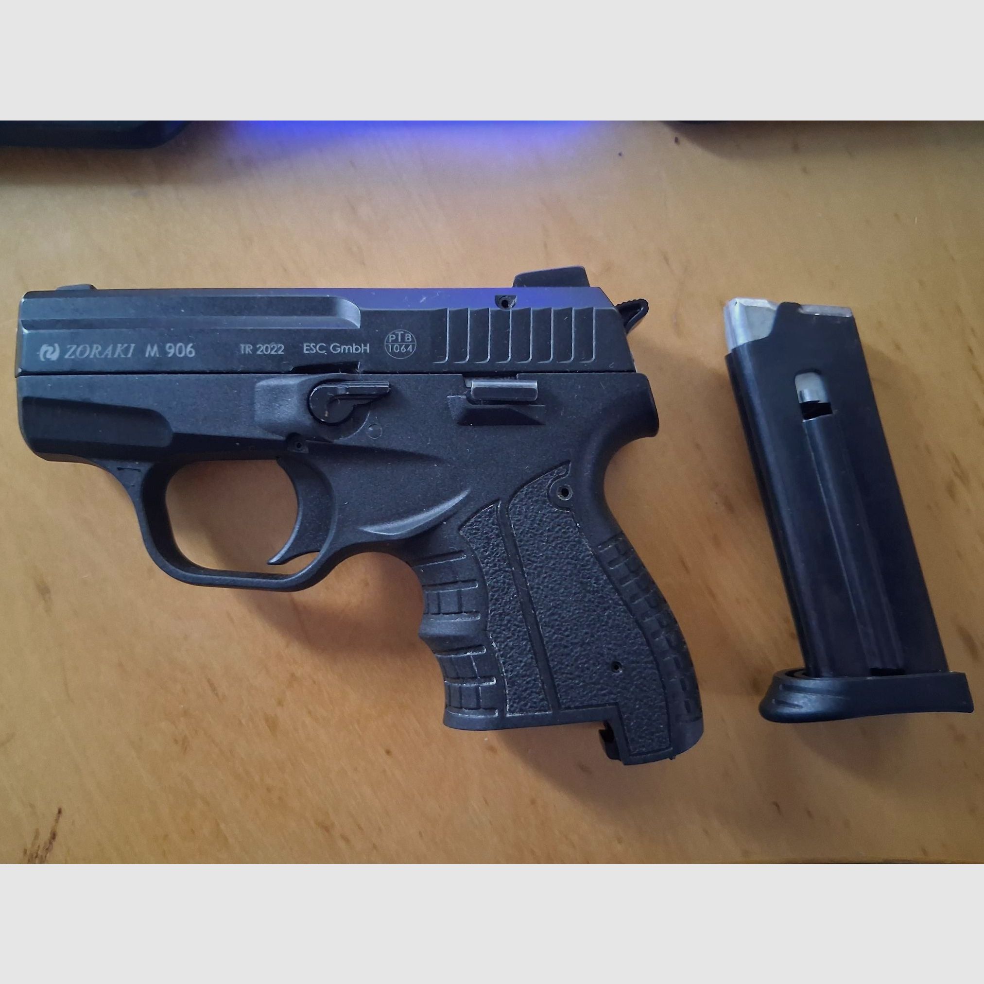 Zoraki M906; 9mm P.a.K with magazine; without case or launch cup