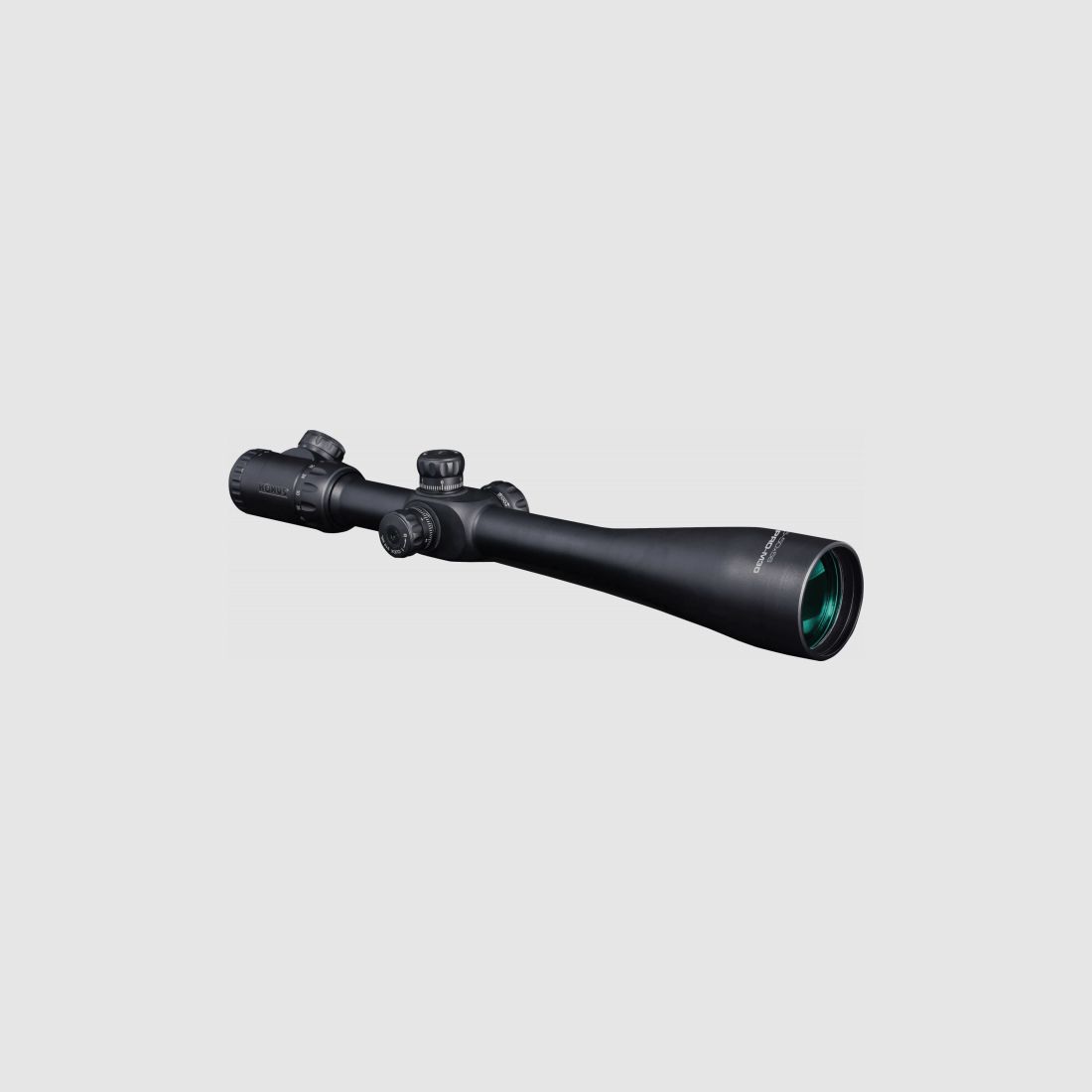 Konus Konuspro M-30 12,5-50x56 avec niveau à bulle, y compris des capuchons de protection contre la poussière Flip-Up et un pare-soleil
