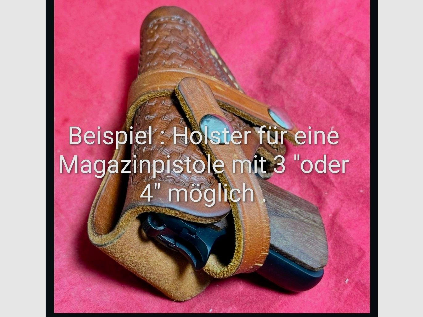 Revolverholster / Neu / Viking # 78 / aus dickem Leder