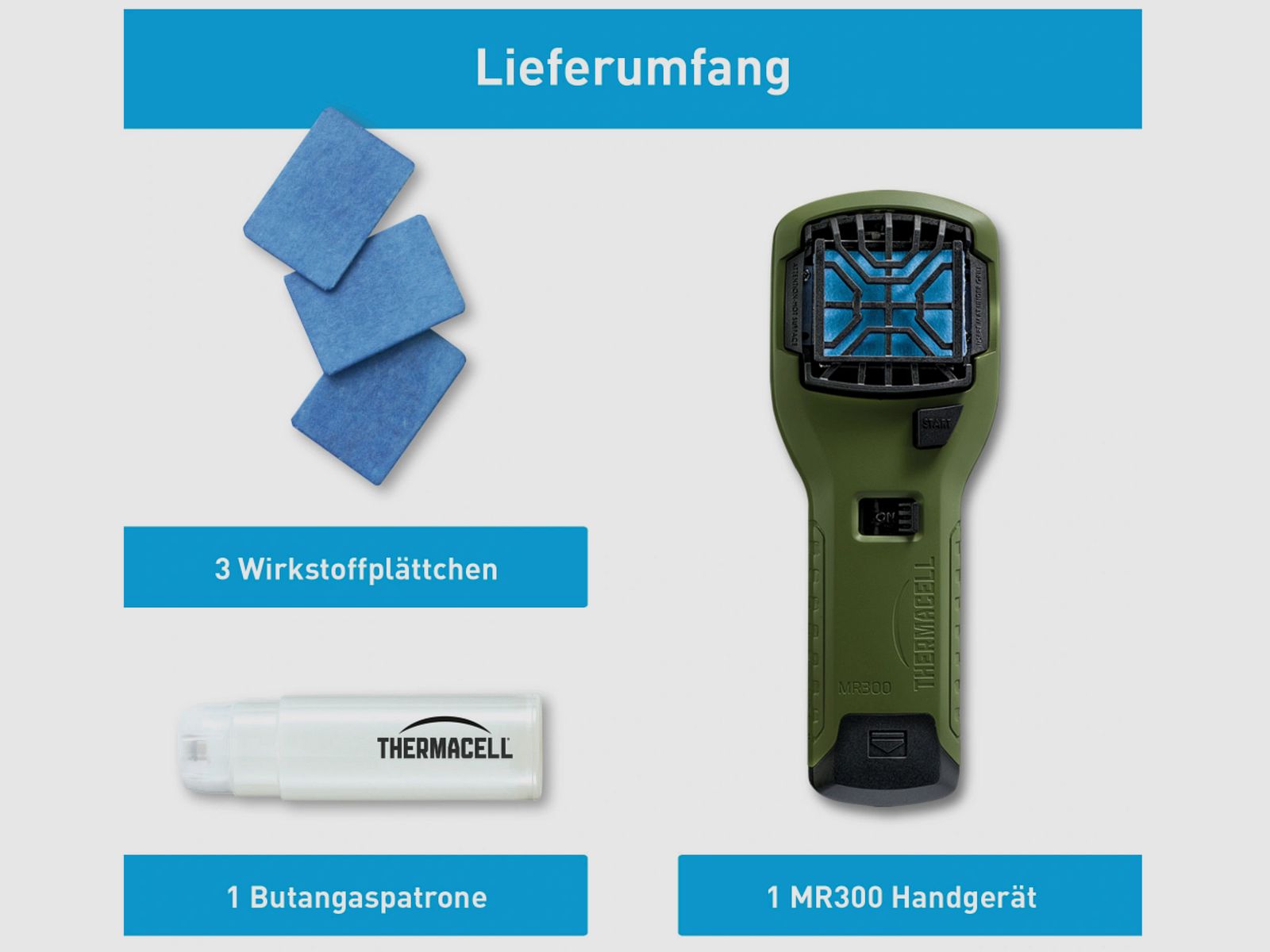 THERMACELL 2010172 Handapparaat groen MR-300G muggenbeschermer