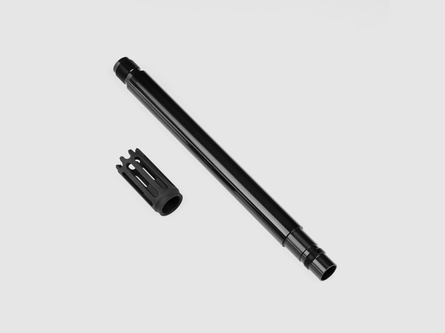 KOMBI | STEEL TUNING BARREL | 300MM + MUZZLE BRAKE | 22x1.5mm | Valken Milsig M17 CQMF | DIAMETER.683