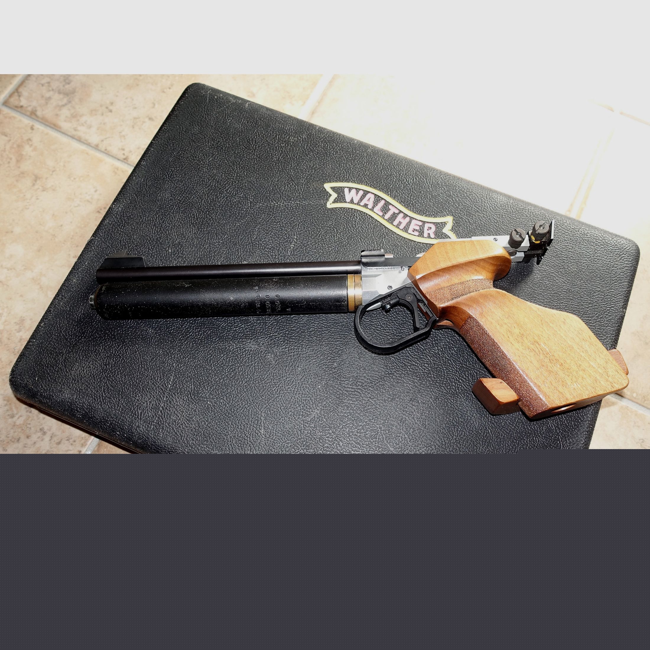 Walther CP2 match pistol with case