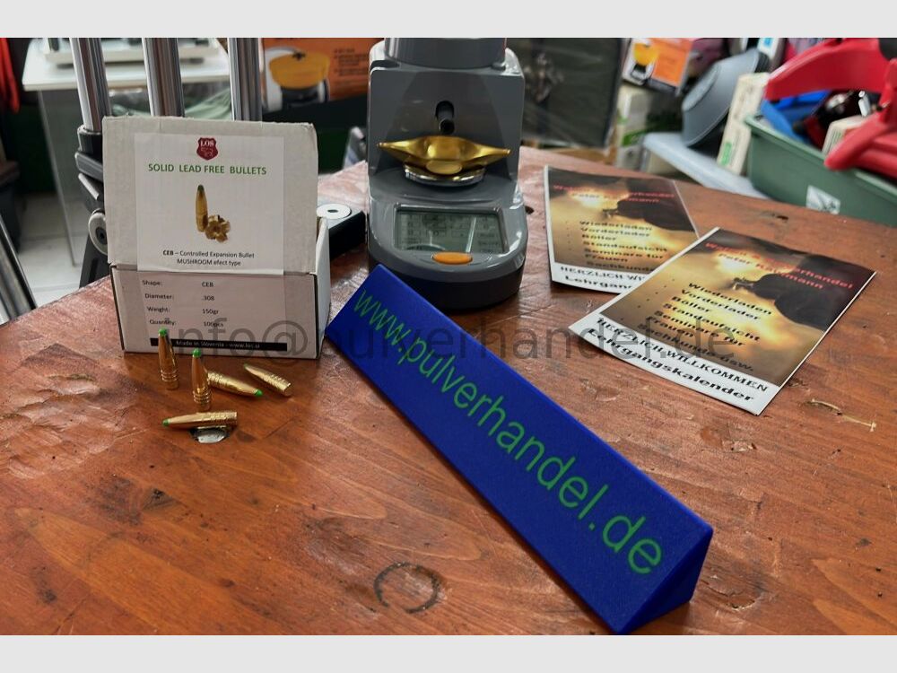N E U: CEB .308Win 150gn Bleifrei Deformationsgeschoss Präzises Solidgescho Bleifreies präzises Führband Jagdgeschoss mit sehr gutem Ansprechverhalten NEU