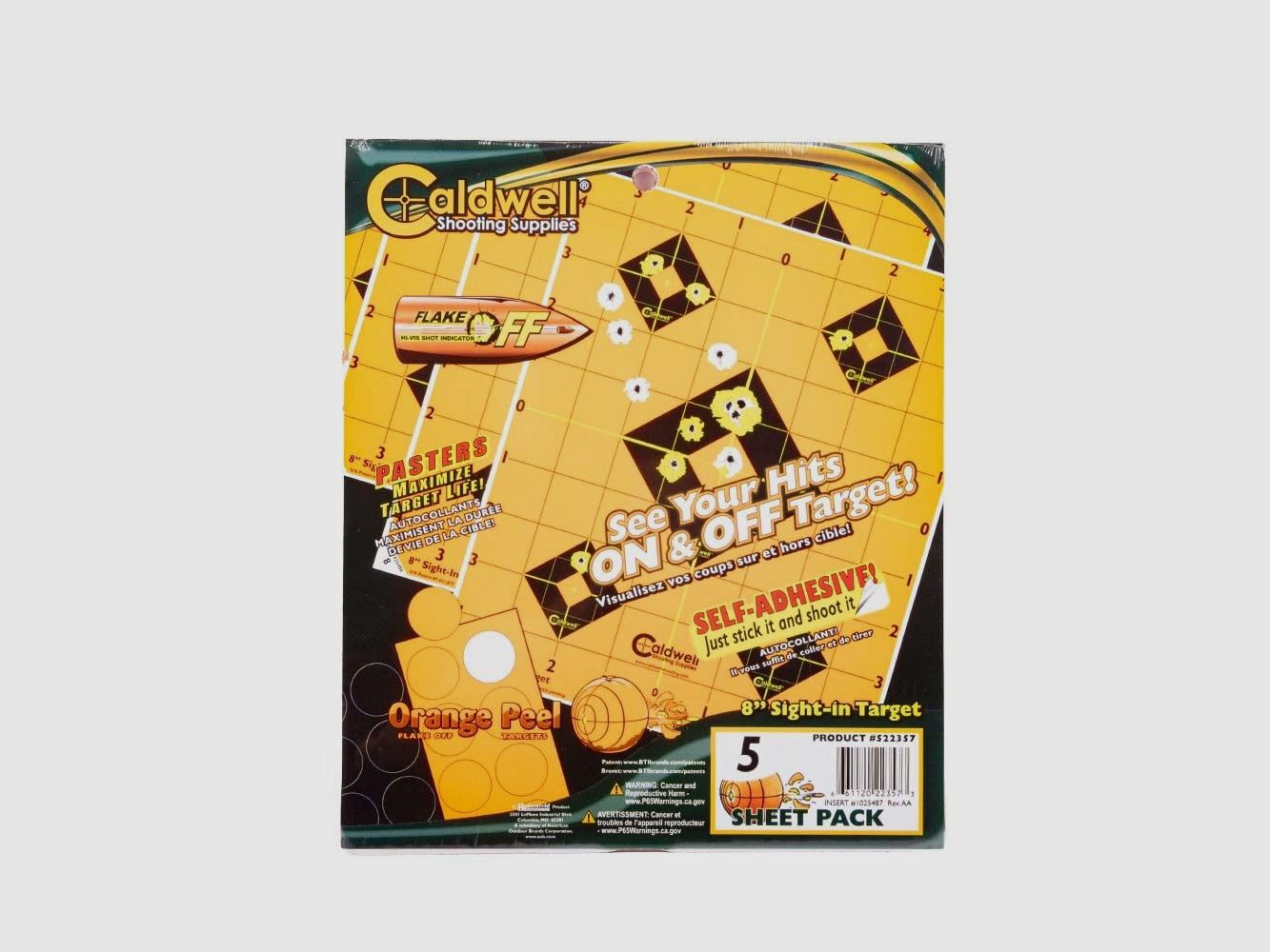 Caldwell Orange Peel Targets Zielscheiben 8 Zoll 5 Stk, Bild 2 von 2