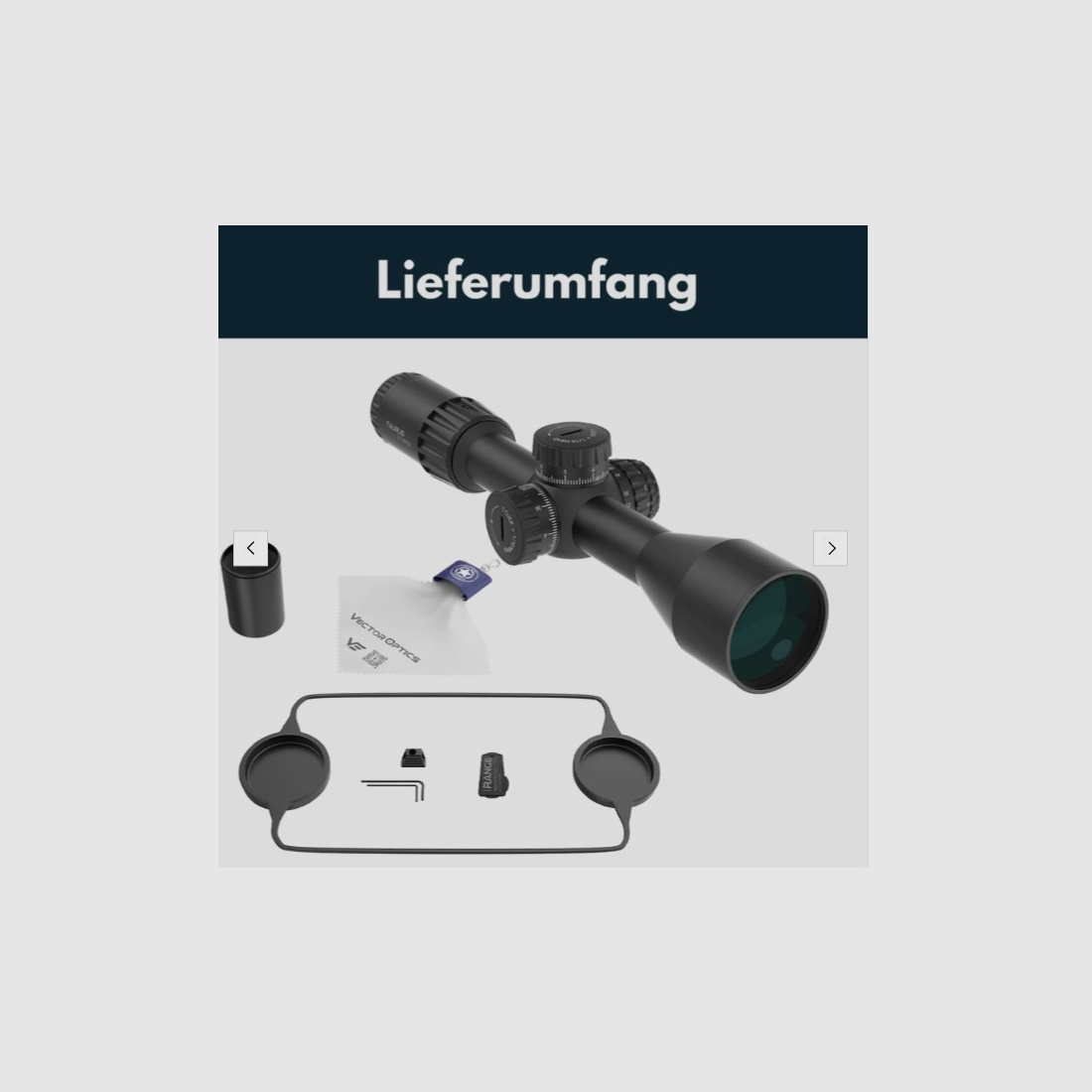 Vector Optics SCFF-64 Taurus Zielfernrohr 3-18x50 FFP GenII - Montage für 21mm Picatinny/Weaver