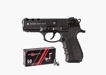Zoraki Zoraki 4918 brüniert im Set 9 mm P.A.K. 50 Platzpatronen