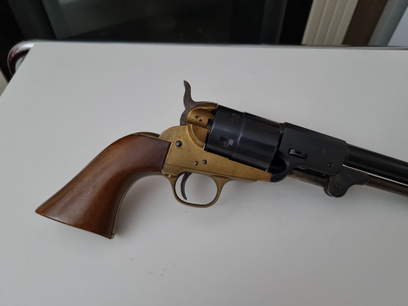 Western Navy 1851 9mm Knall Seltener Neumann Umbau PTB 357/2 