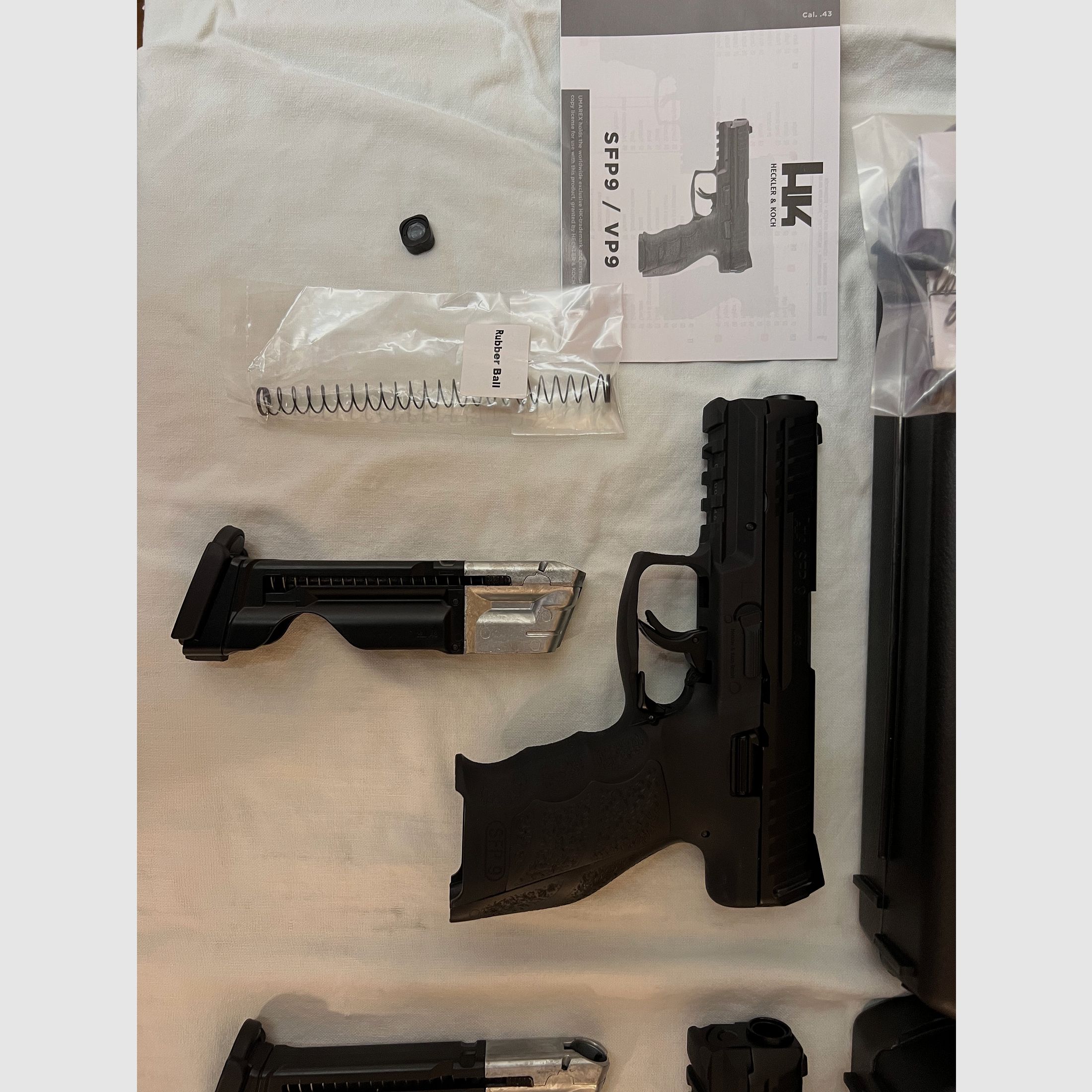 Umarex VFC Heckler & Koch SFP9 T4E CO2 RAM Pistole Kal. 43 schwarz neu NP 270€