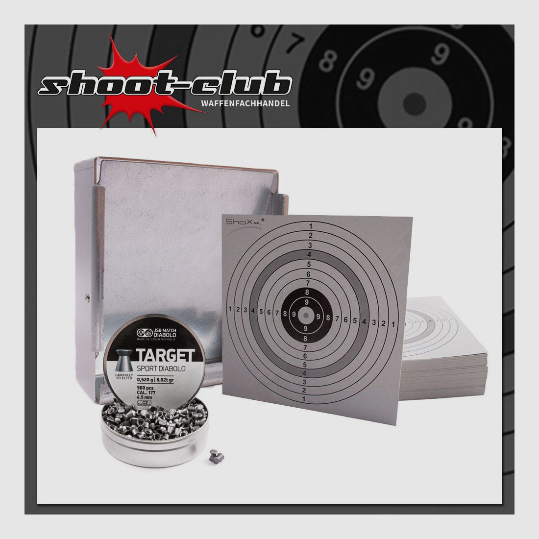xxx Kugelfang + 120 Zielscheiben + JSB Target Sport Diabolos
