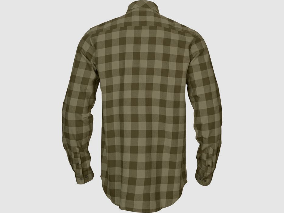 Härkila Scandinavian oliva Dark olive check camicie da caccia e per il tempo libero da uomo, immagine 2 di 2