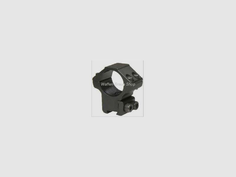 Bauer Ringmontage für 11mm Prismenschiene, Schwarz matt, 1", Bauhöhe 14mm standard