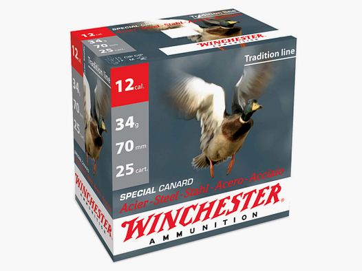 Winchester Special Canard Steel .12/70 34g #4 (3,2mm) 25 Patronen