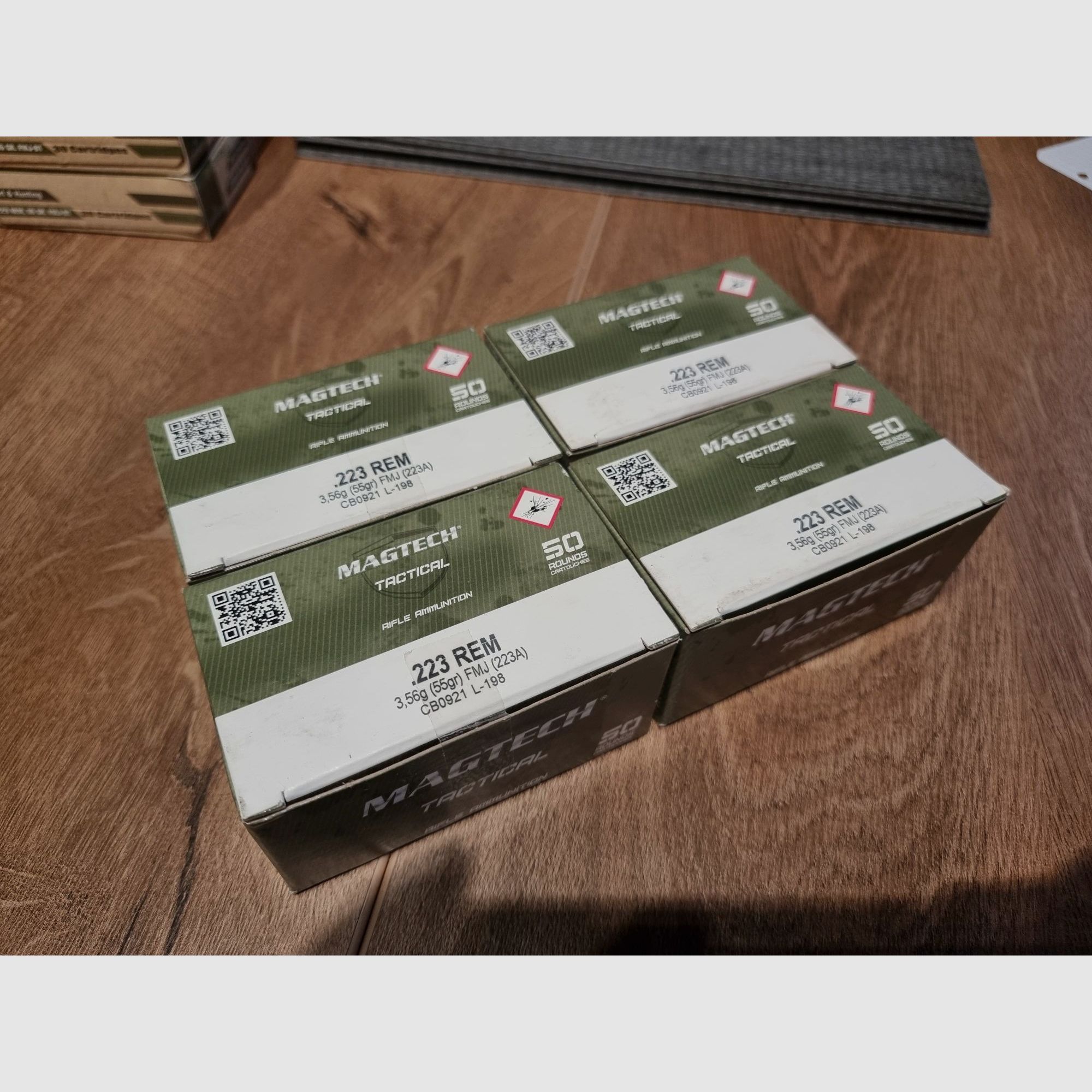 Munición .223 Remington 55gr FMJ - varios fabricantes - S&B Magtech IMI PMC PPU Lapua GGG Norma etc.