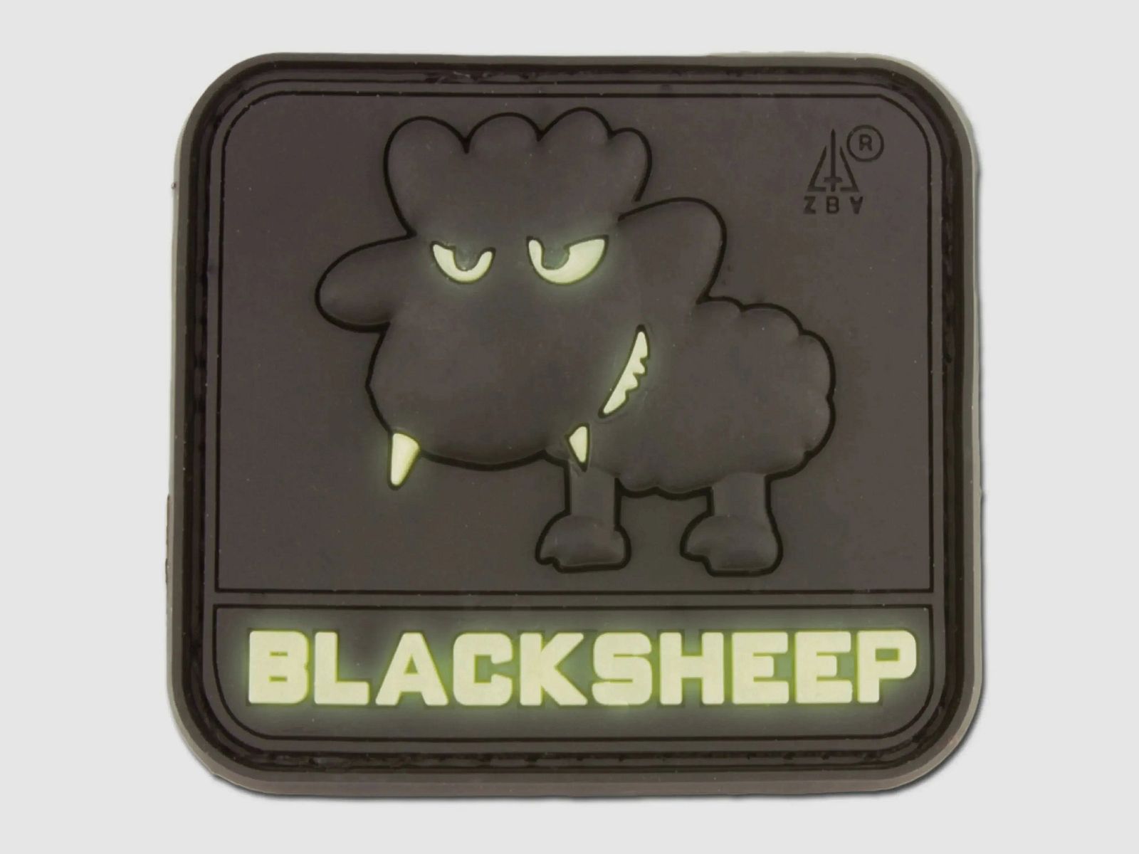 Jackets To Go Jackets To Go 3D-Patch BlackSheep nachleuchtend small