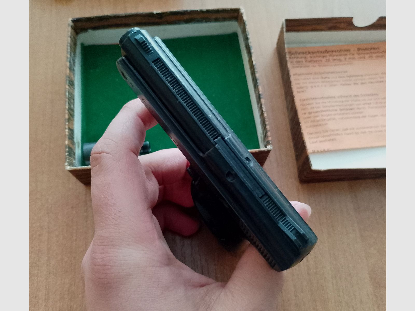 Rare ME 8 Combat in 8 mm blank in PTB 176/2 with packaging!