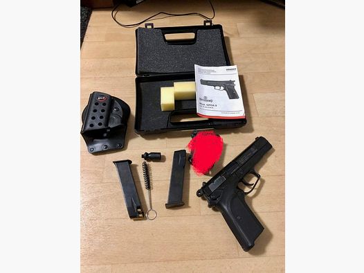 Browning GPDA 9, 9mm P.A.K., Brueniert Schreckschuss