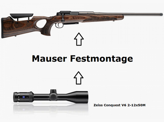 Mauser M25 Max + Zeiss V6 2-12x50 + Montage + ... Komplettpaket