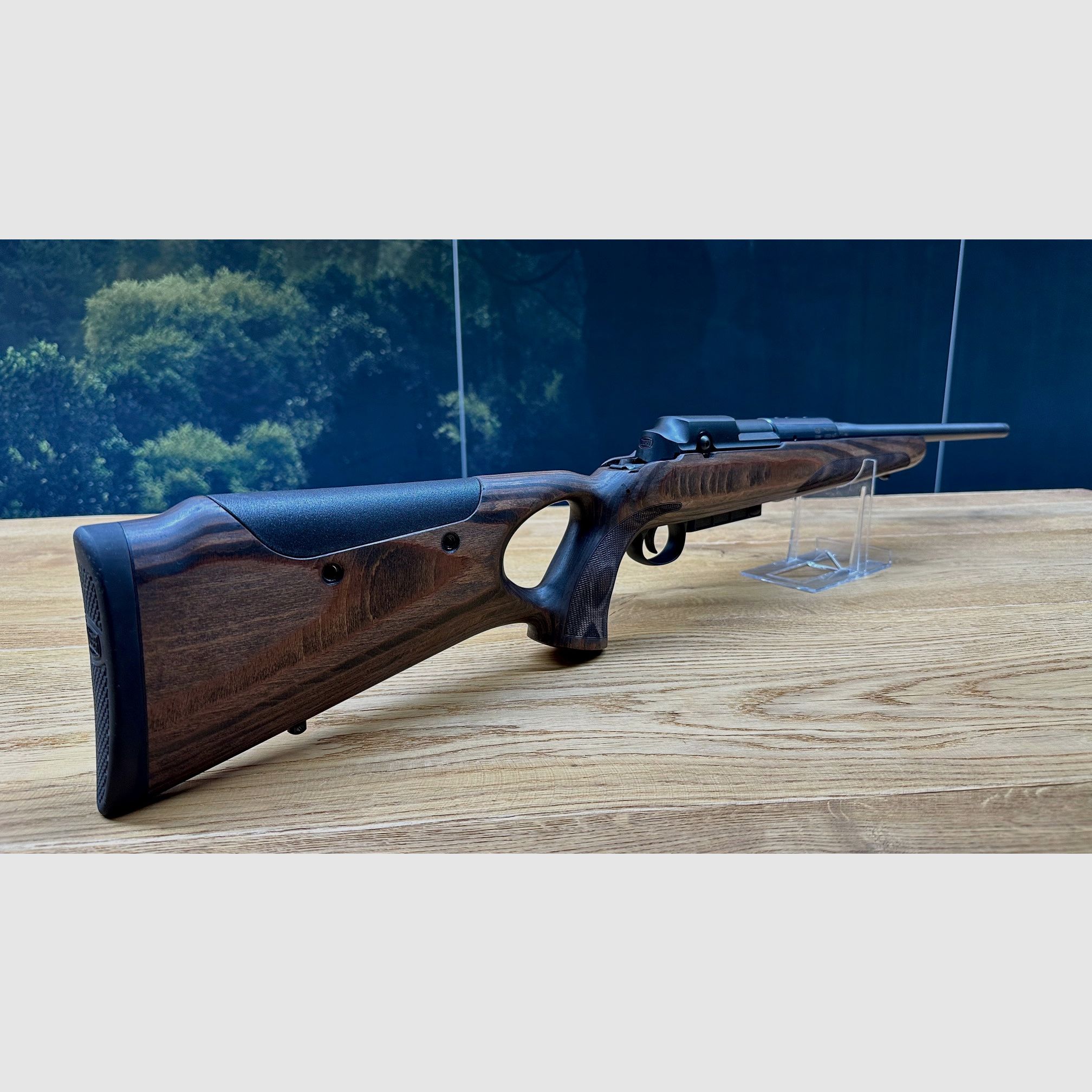 Mauser 25 Max Gauche / crosse en bois stratifié / dos de crosse réglable / .308 Win / LL 51 cm / M15x1