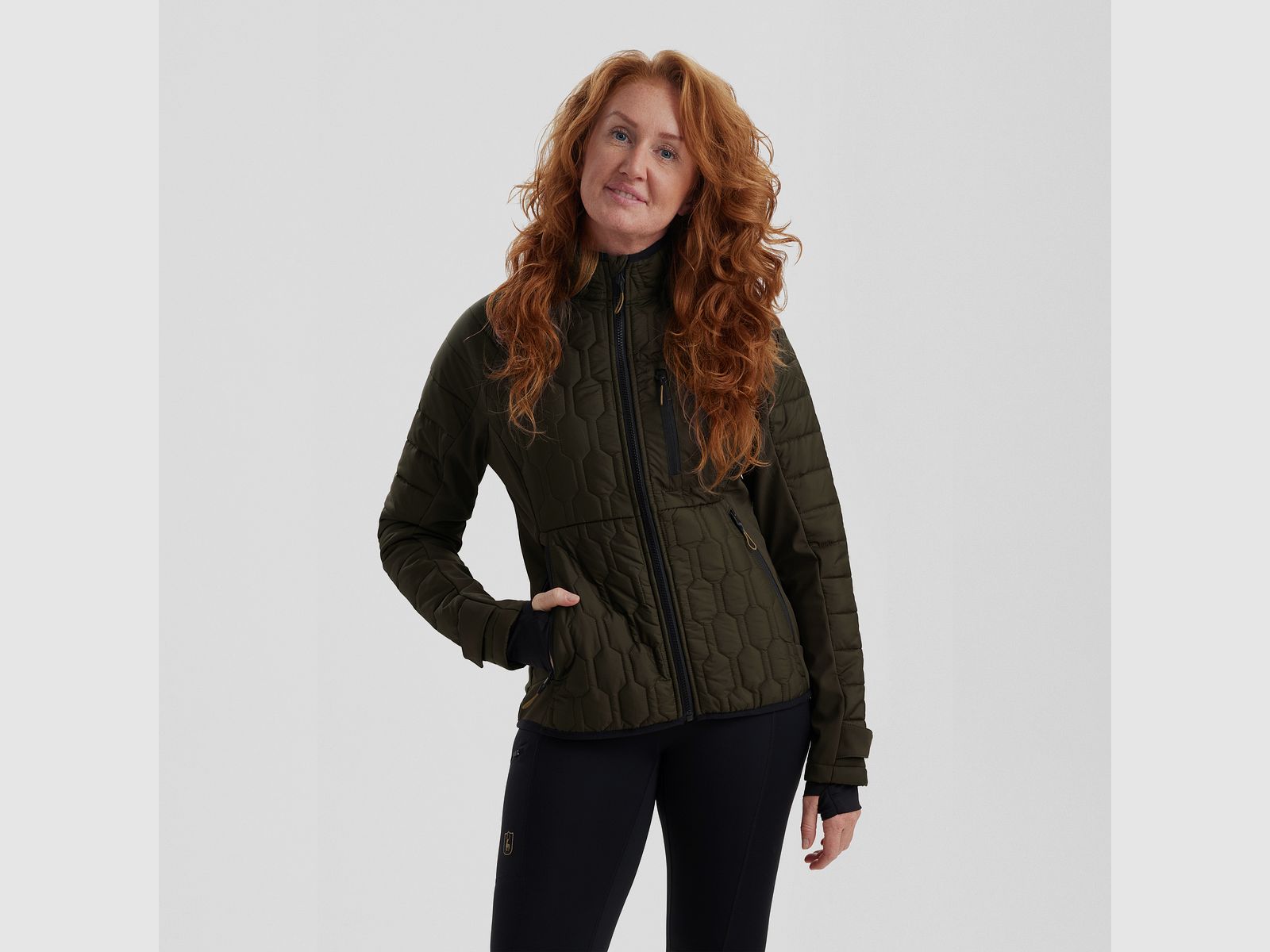 Lady Mossdale quilted jacket - Forest Green - Women's size: 44