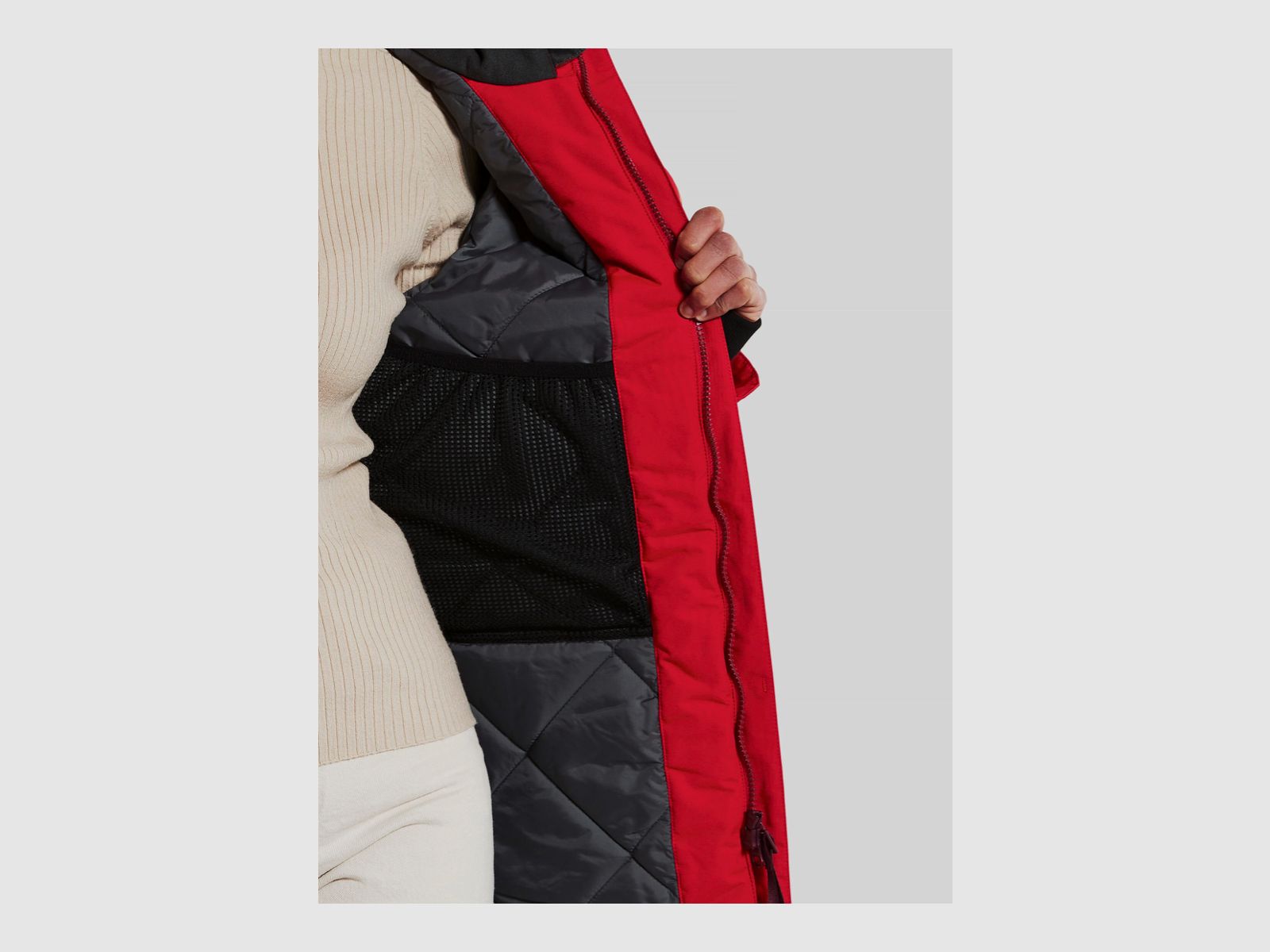 DIDRIKSONS Damen Parka Frida 5 Dark Pomme Red